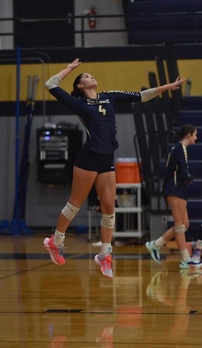 Senior Kendyl Arnett serves against McKay on Oct. 3. 