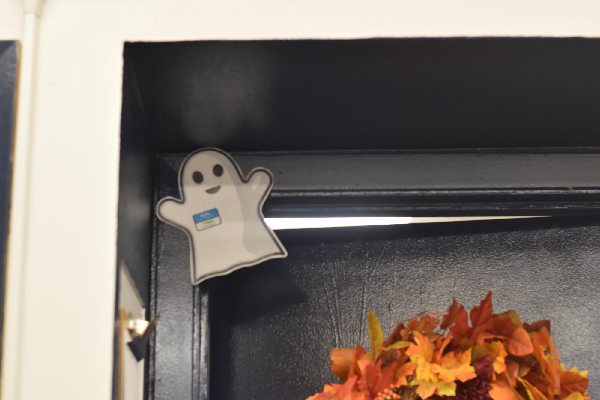 Felipe´s physical representation on the inside of Spanish teacher Anne Timm´s classroom door