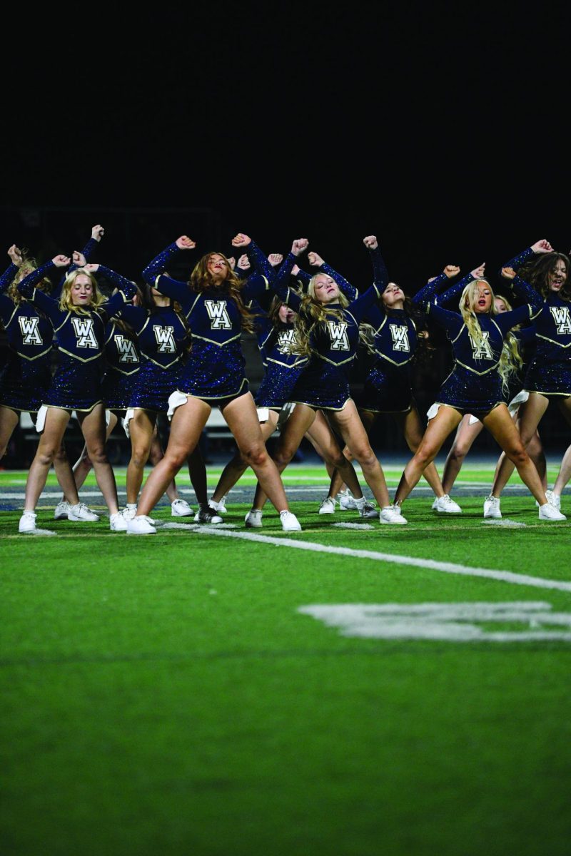 The Hi-Steppers dancing on a football field
